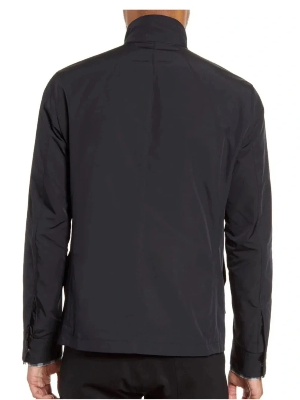 Theory 'Yost N Fuel' Canvas Slim Fit Utility Jacket Ink Black Size M